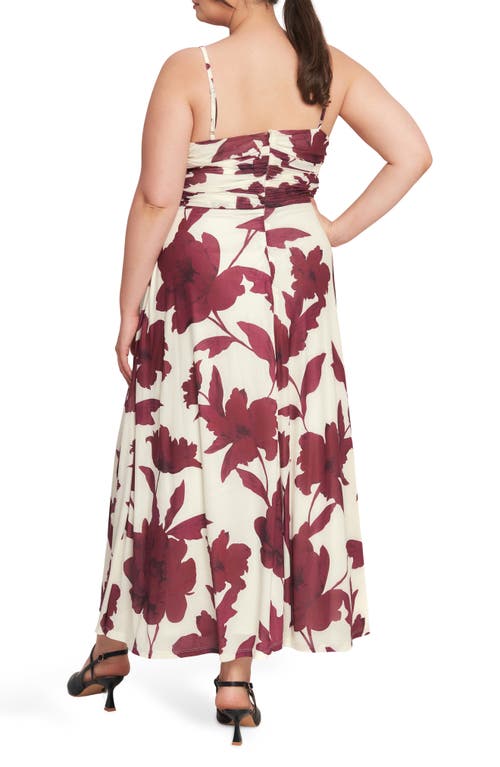 Flying Tomato Floral Midi Dress In Brown