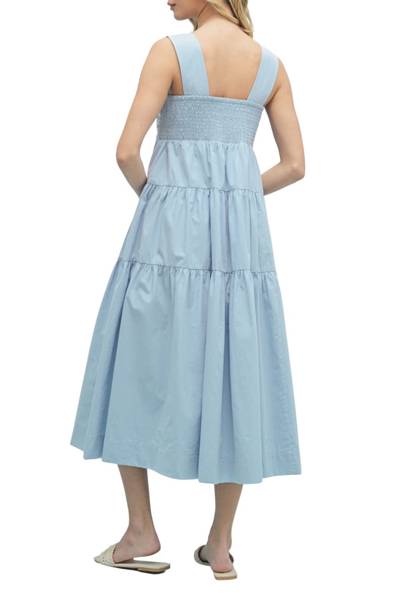 Tiered Maxi Dress, Alternate, color, CLOUD/ WHITE