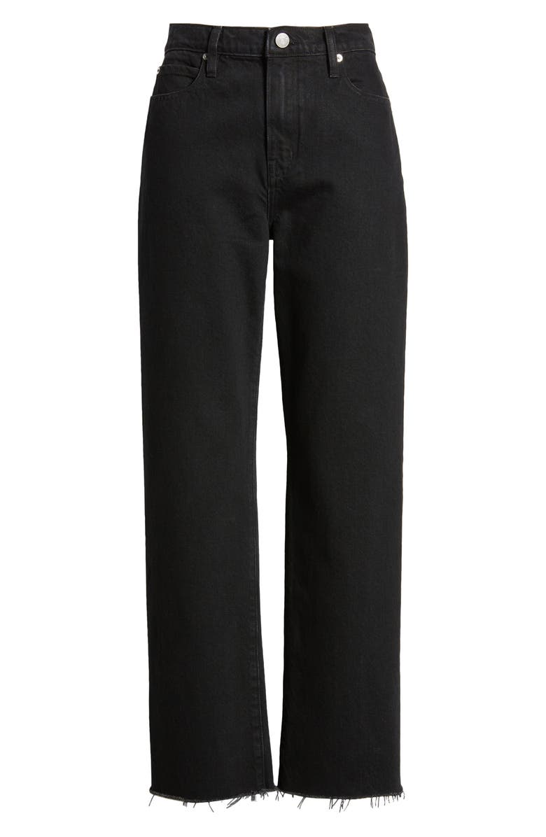 FRAME Le Jane High Waist Raw Hem Crop Straight Leg Jeans, Alternate, color, 