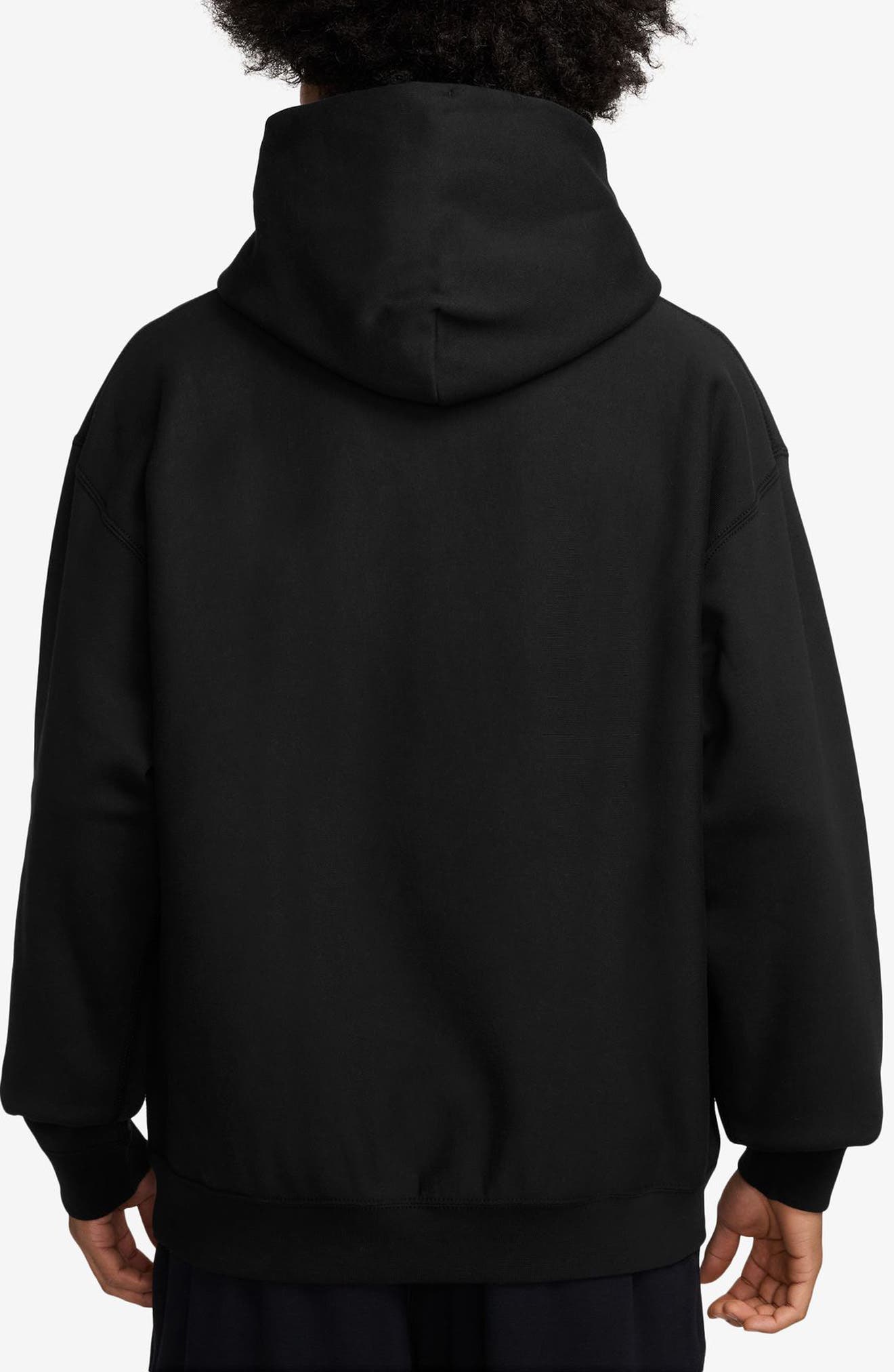 nike trend fleece oversized hoodie in black