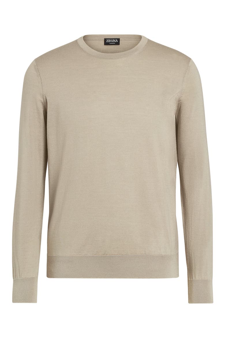 Casheta Cashmere & Silk Sweater, Alternate, color, BEIGE
