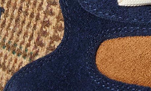 Polo Ralph Lauren Masters Suede-panelled Tweed Sneakers In Multi