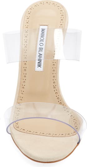 Manolo Blahnik Scolto Transparent Strap Sandal (Women