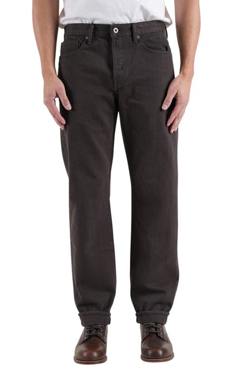 HIROSHI KATO The Barrel Classic Straight Leg 14-Ounce Natural Slub Selvedge Jeans in Carob  product