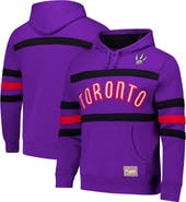 Mitchell & Ness Men's Mitchell & Ness Purple Toronto Raptors Hardwood Classics Nights Head Coach Pullover Hoodie