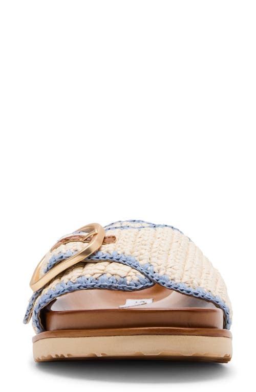 Steve Madden Memphis Slide Sandal In Light Blue Multi