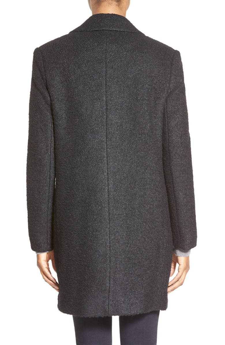 DKNY Bouclé Reefer Coat, Alternate, color, 