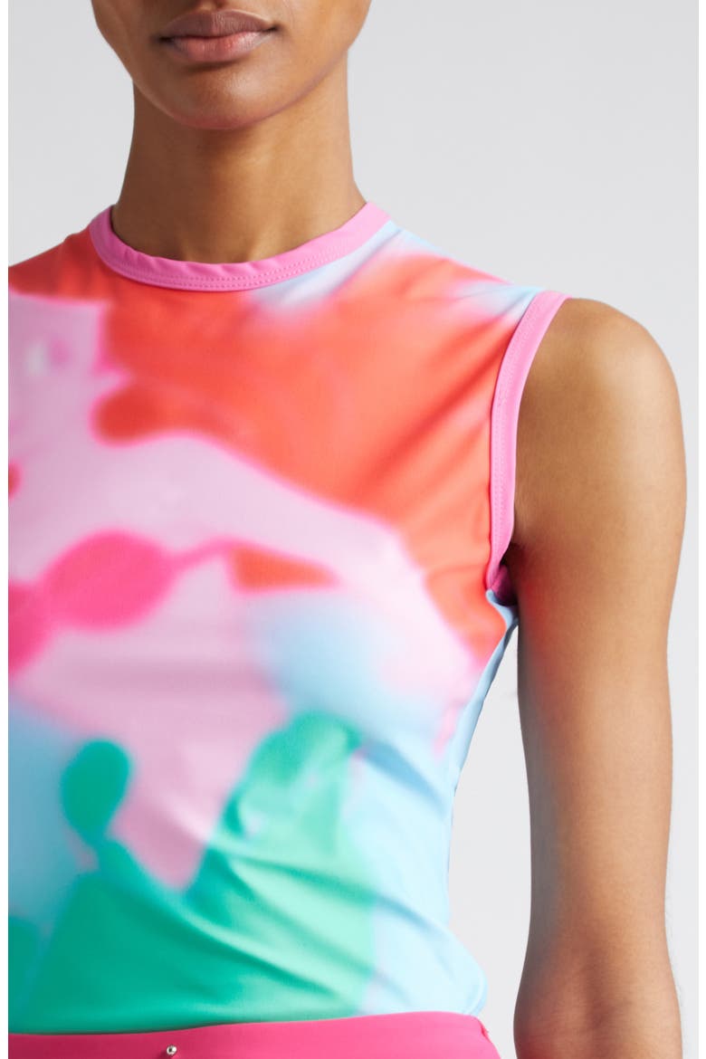 x Disney 'The Little Mermaid' Blurred Print Jersey Tank (Nordstrom Exclusive), Alternate, color, BLUE