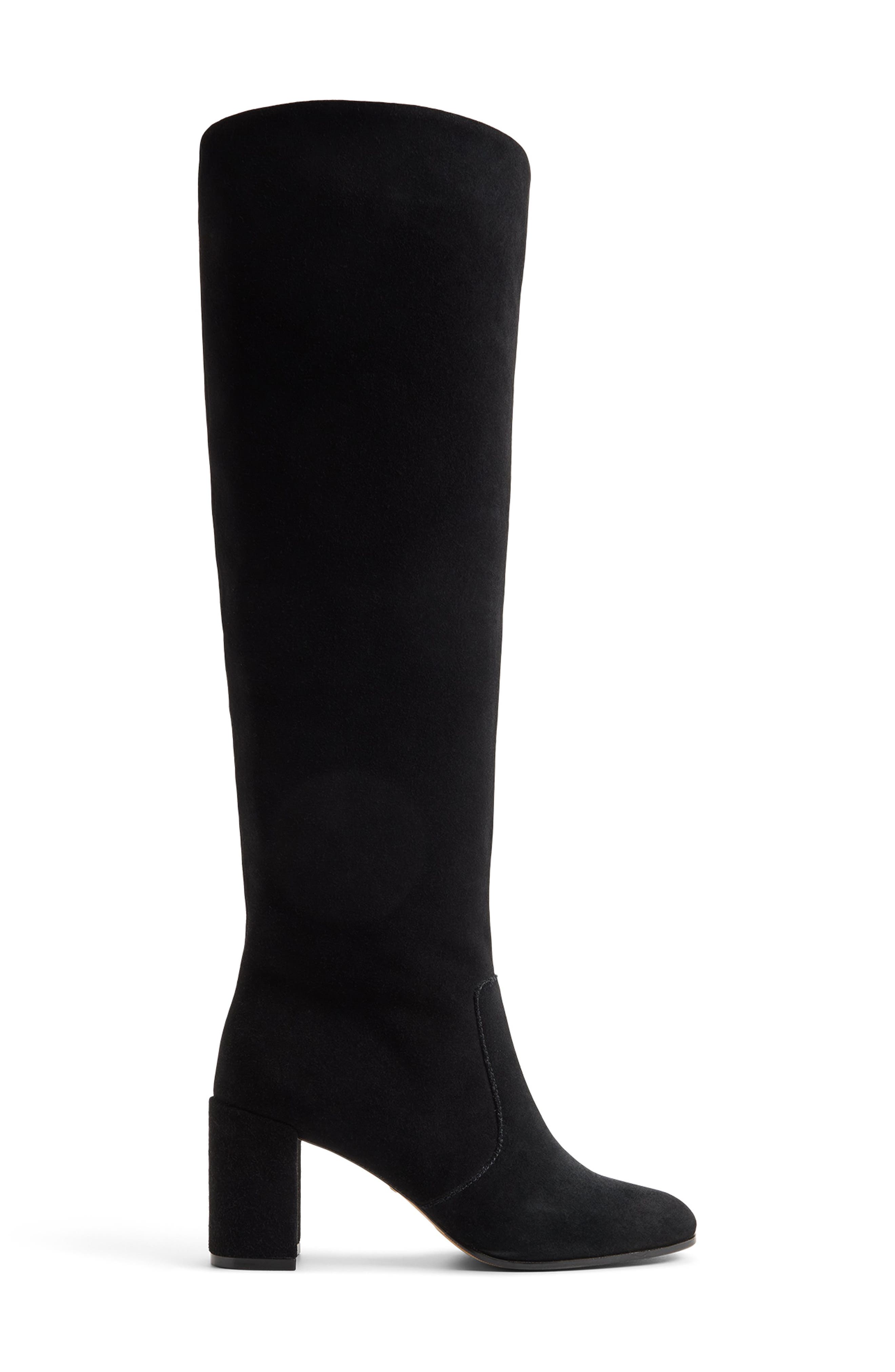 Seline Knee High Boot, Alternate, color, BLACK