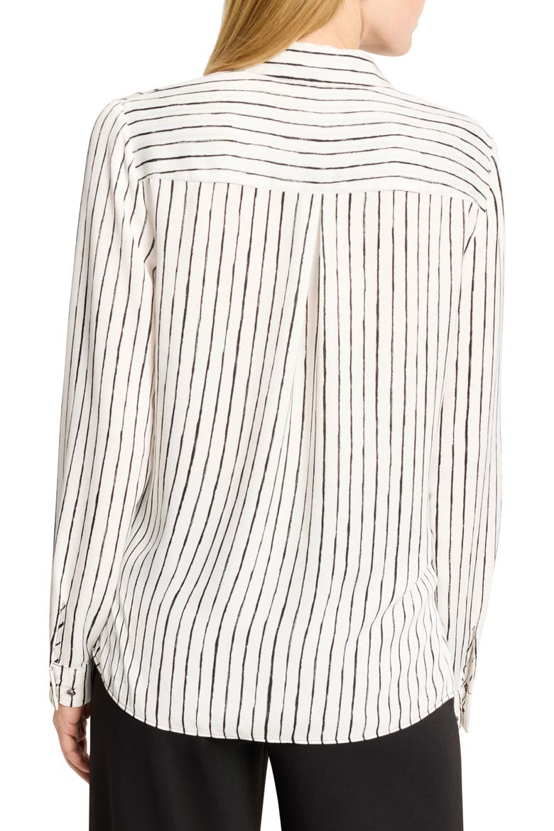Painted Stripe Button-Up Shirt, Alternate, color, WHITE MULTI