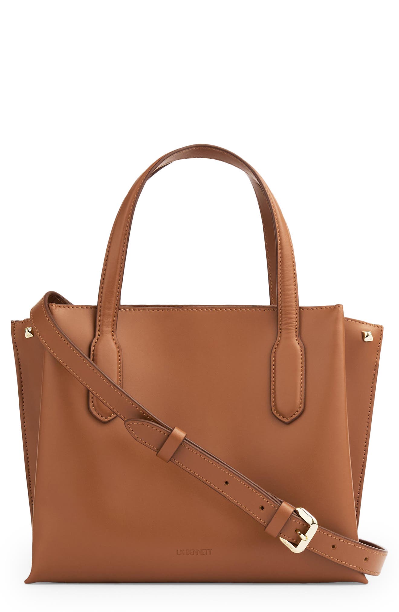 LK Bennett Lola Leather Tote, Main, color, Tan
