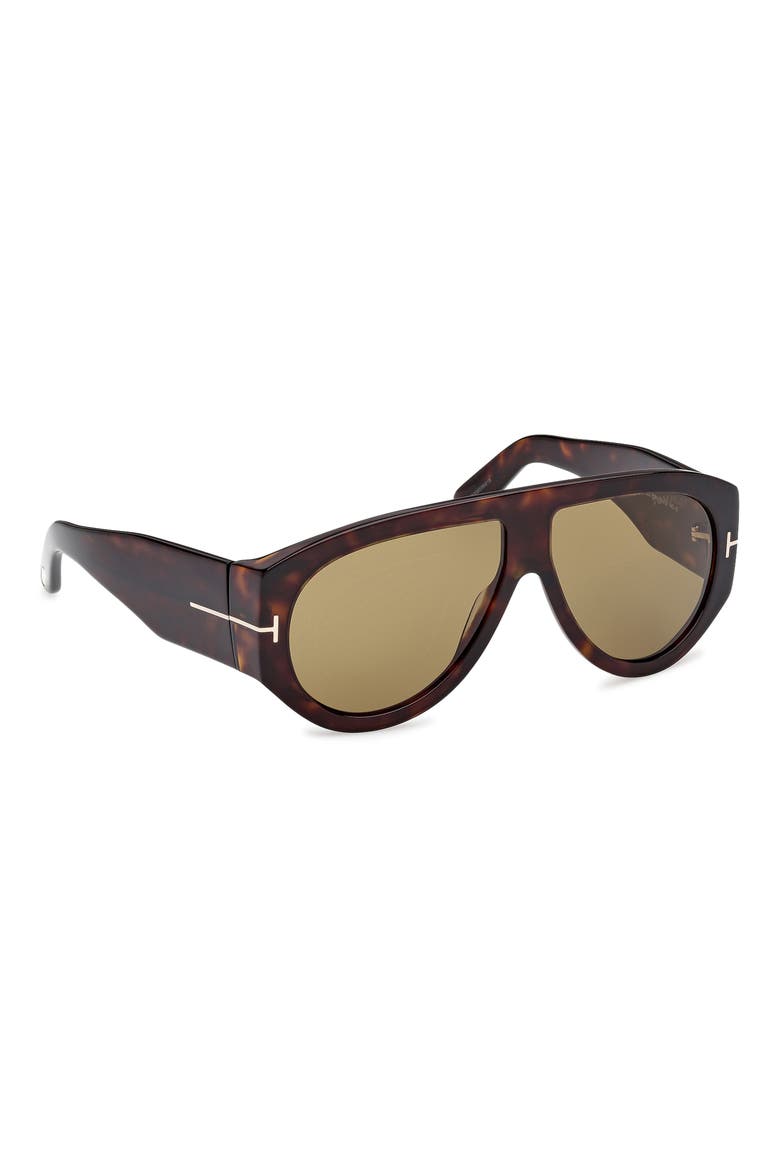 Bronson 60mm Aviator Sunglasses, Alternate, color, CLASSIC DARK HAVANA/ GREEN