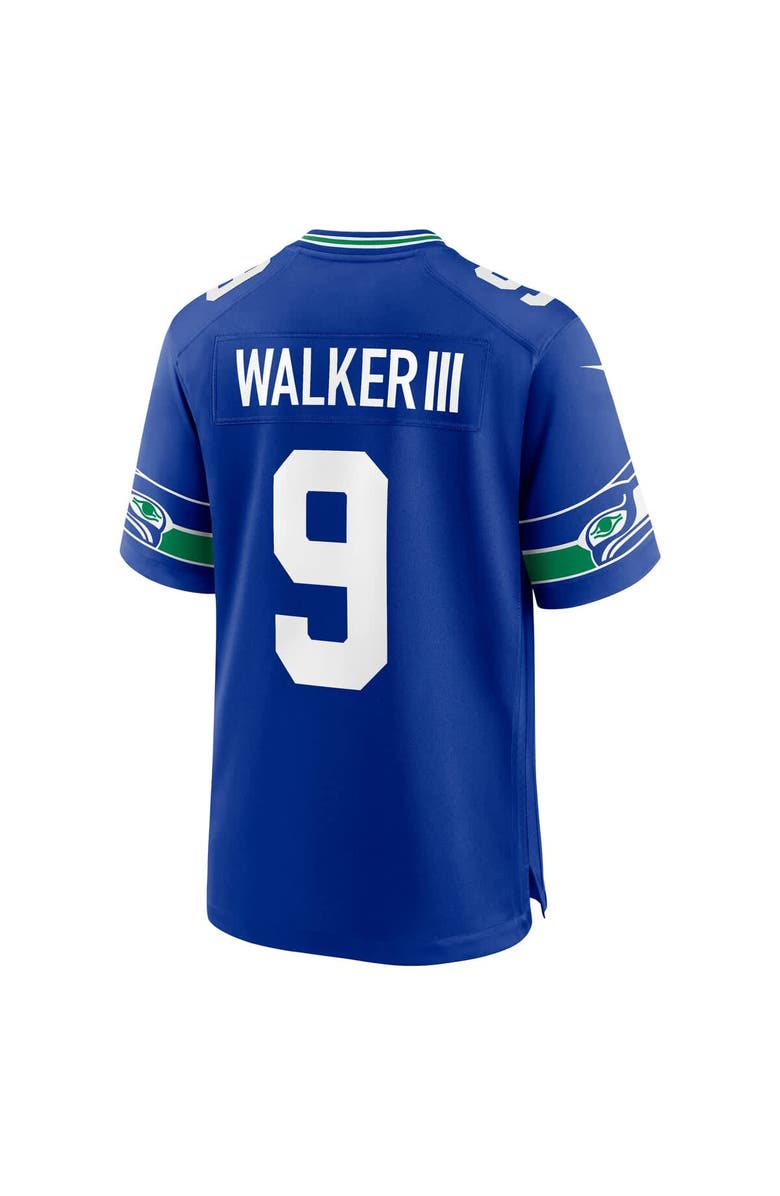Nike Men's Nike Kenneth Walker III Royal Seattle Seahawks Alternate 50th Season Game Jersey, Alternate, color, Royal