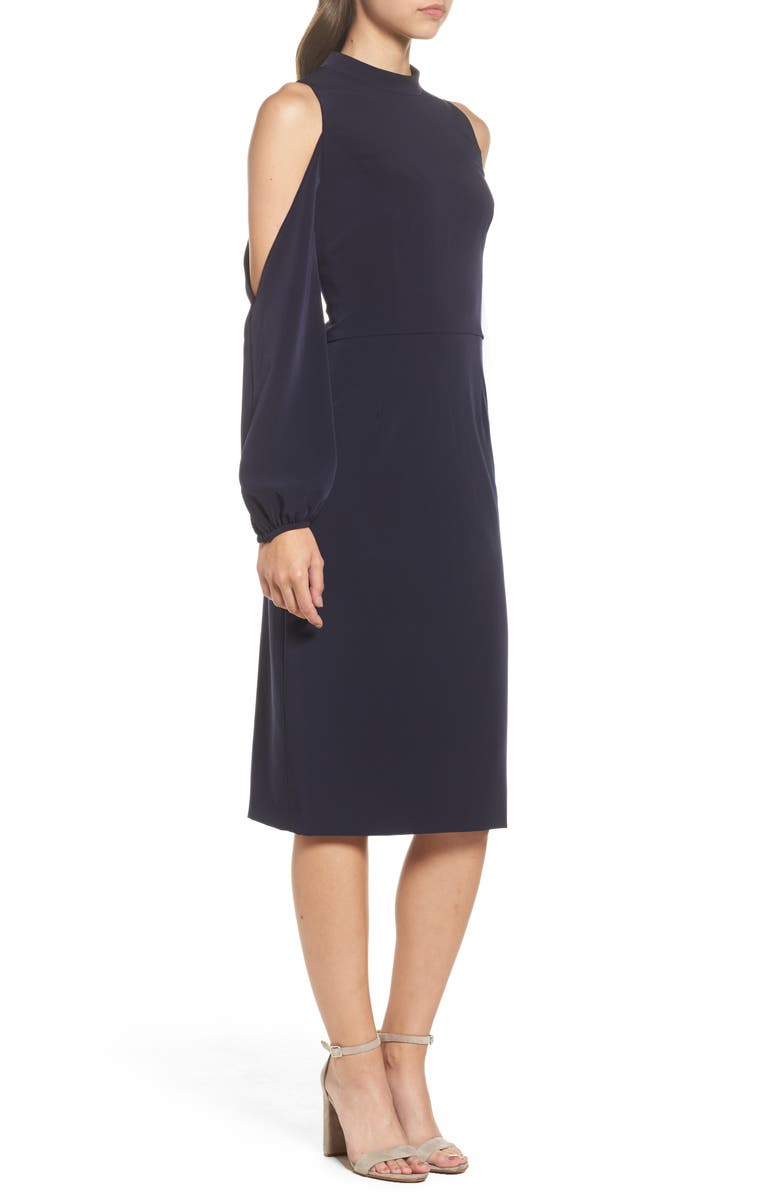 Maggy London Cold Shoulder Midi Dress, Alternate, color,