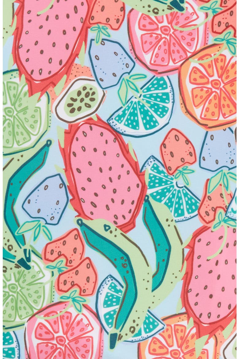 Kids' Ice Slice Two-Piece Rashguard Swimsuit, Alternate, color, BLUE/ GREEN/ PINK MULTI