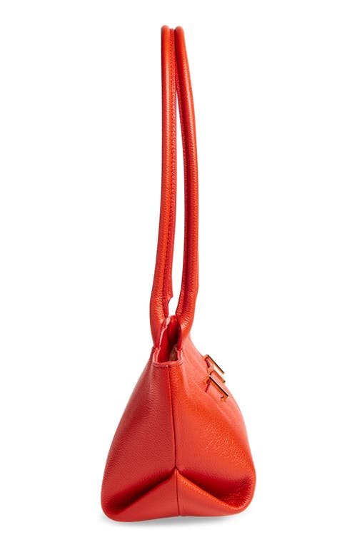 Demellier The New York Leather Shoulder Bag In Red