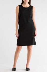 Eileen Fisher Jewel Neck Shift Dress