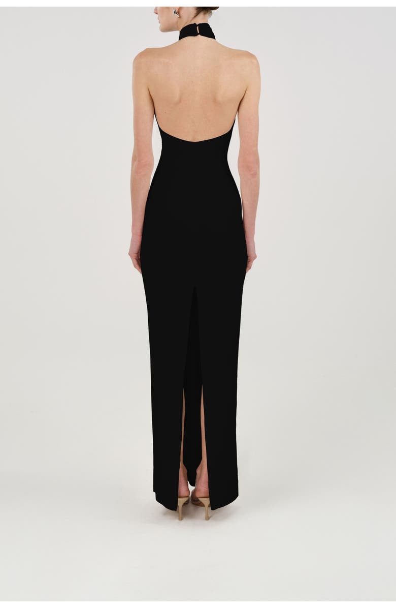 Nocturne Cut-Out Detail Embellished Maxi Dress, Alternate, color, Black
