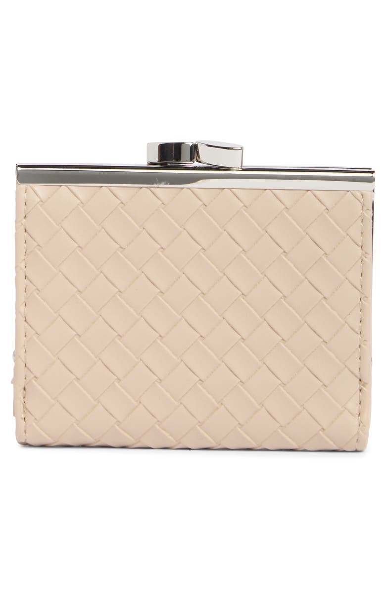 MUNDI SMALL LEATHER GOODS Frenchie Wallet, Alternate, color, Parchment Woven