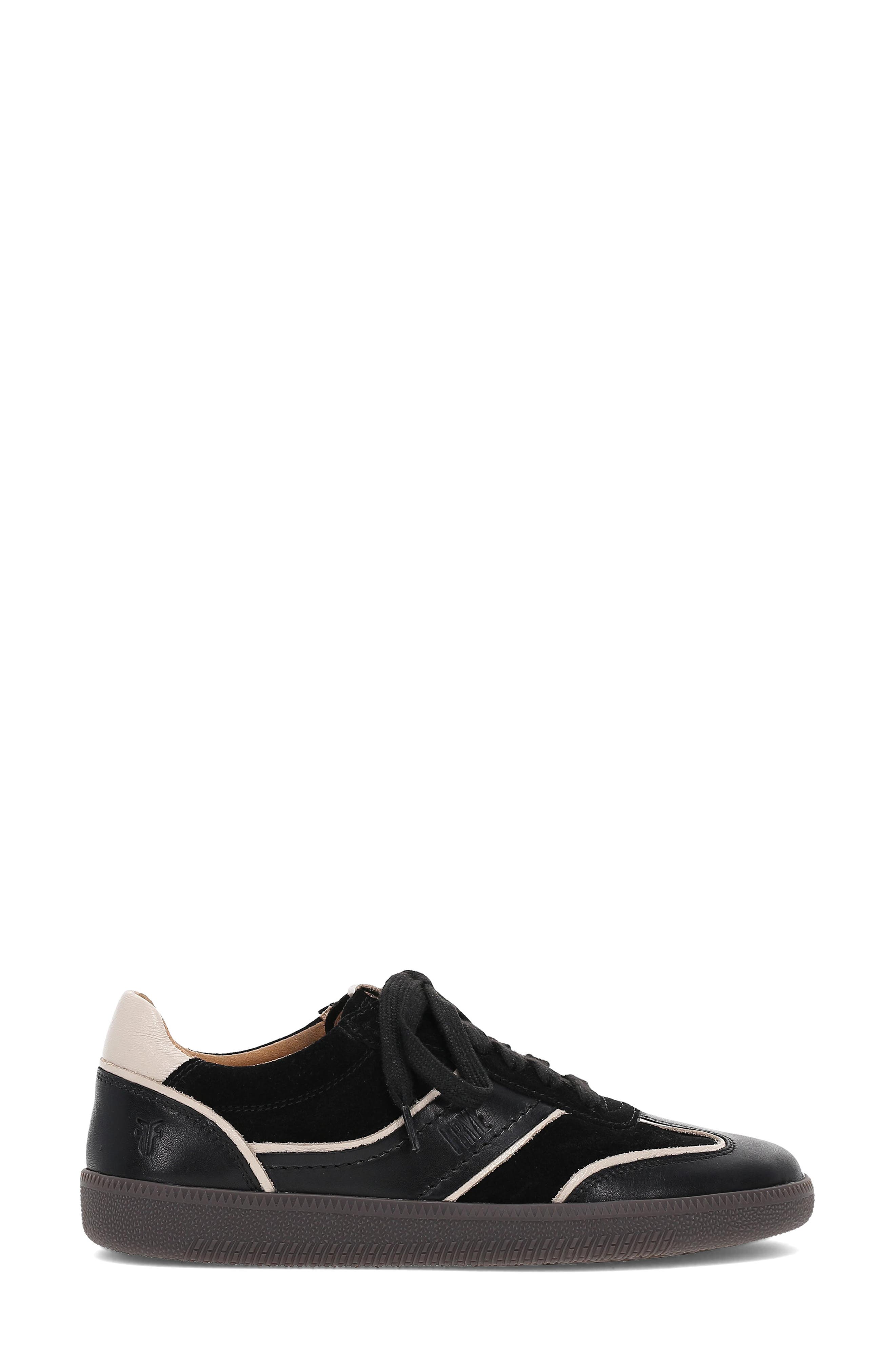 Frye Milly Low Top Sneaker, Alternate, color, Black