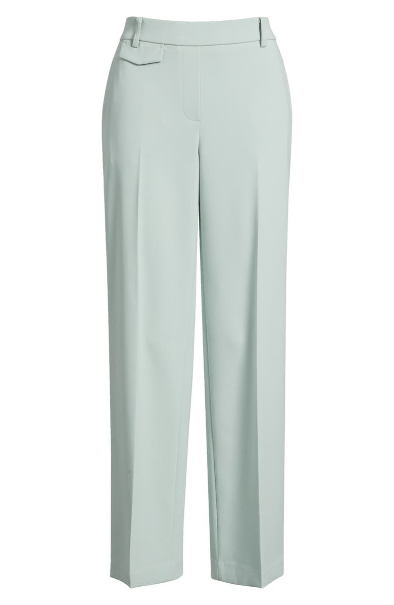 Anne Klein High Waist Wide Leg Pull-On Pants, Alternate, color, Soft Aloe