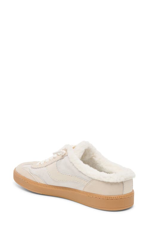 Dolce Vita Notice Faux Shearling Sneaker In White
