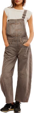 Free People Good Luck Denim Overalls