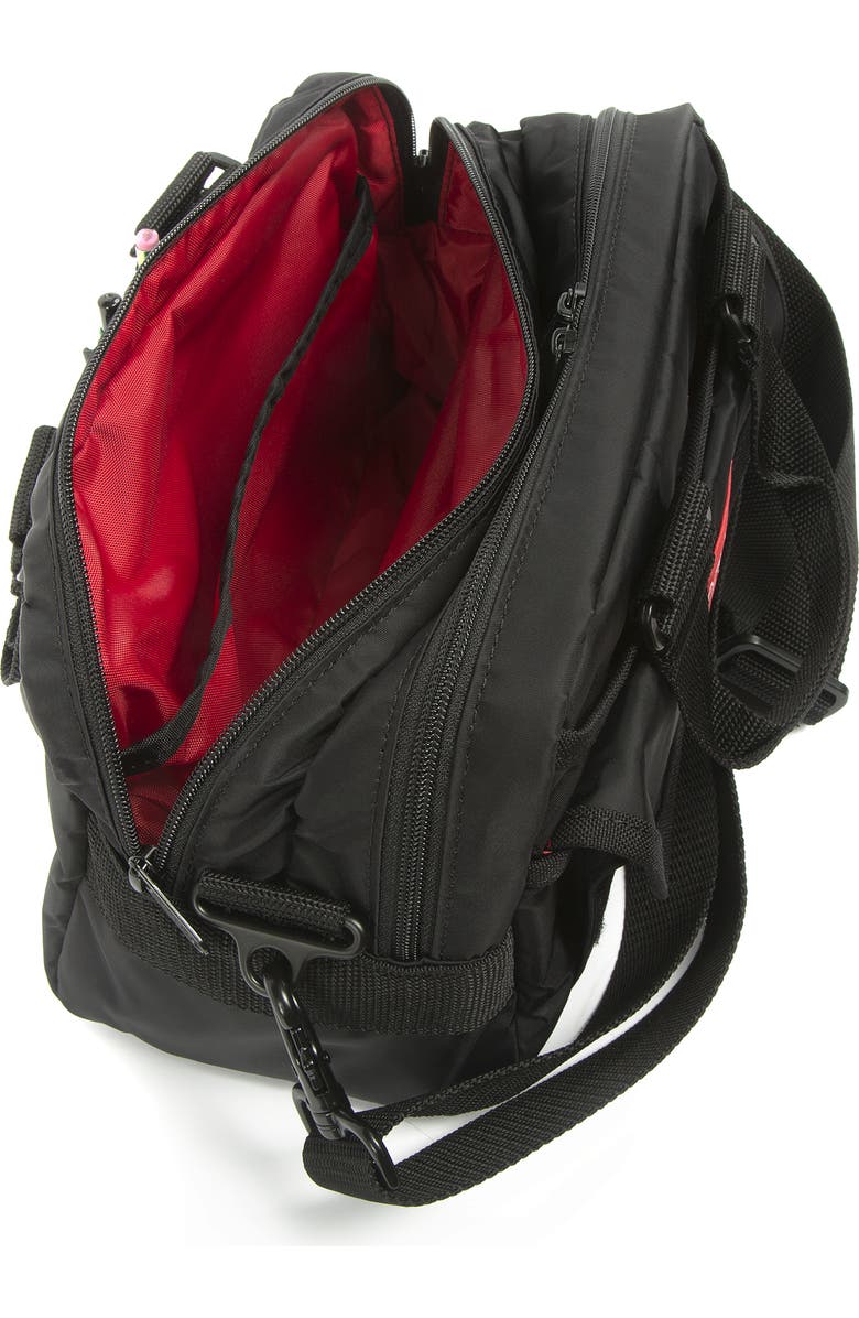 Manhattan Portage Flight Nylon Crossbody Bag, Alternate, color, Black