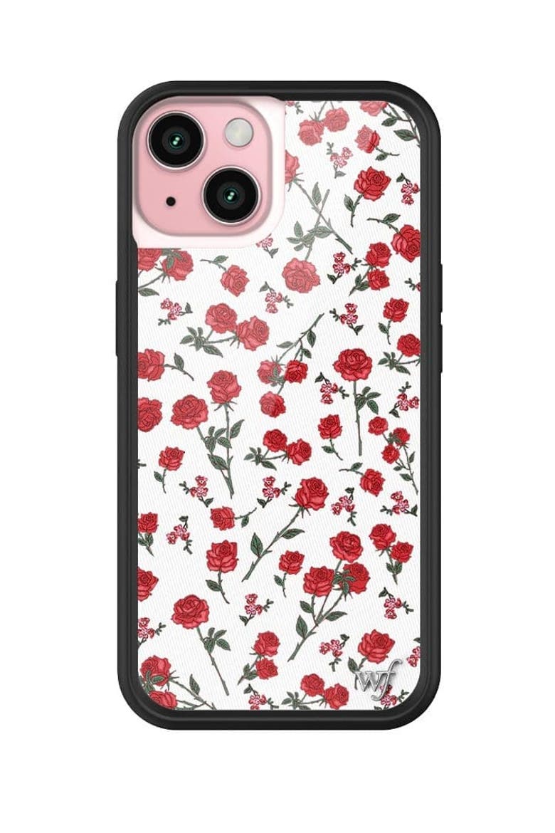 Red Roses iPhone Case, Alternate, color, White