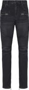 Balmain Biker jeans in black vintage denim
