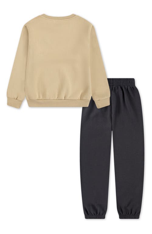 Converse Kids' Logo Fleece Graphic Sweatshirt & Joggers Set In Neutral