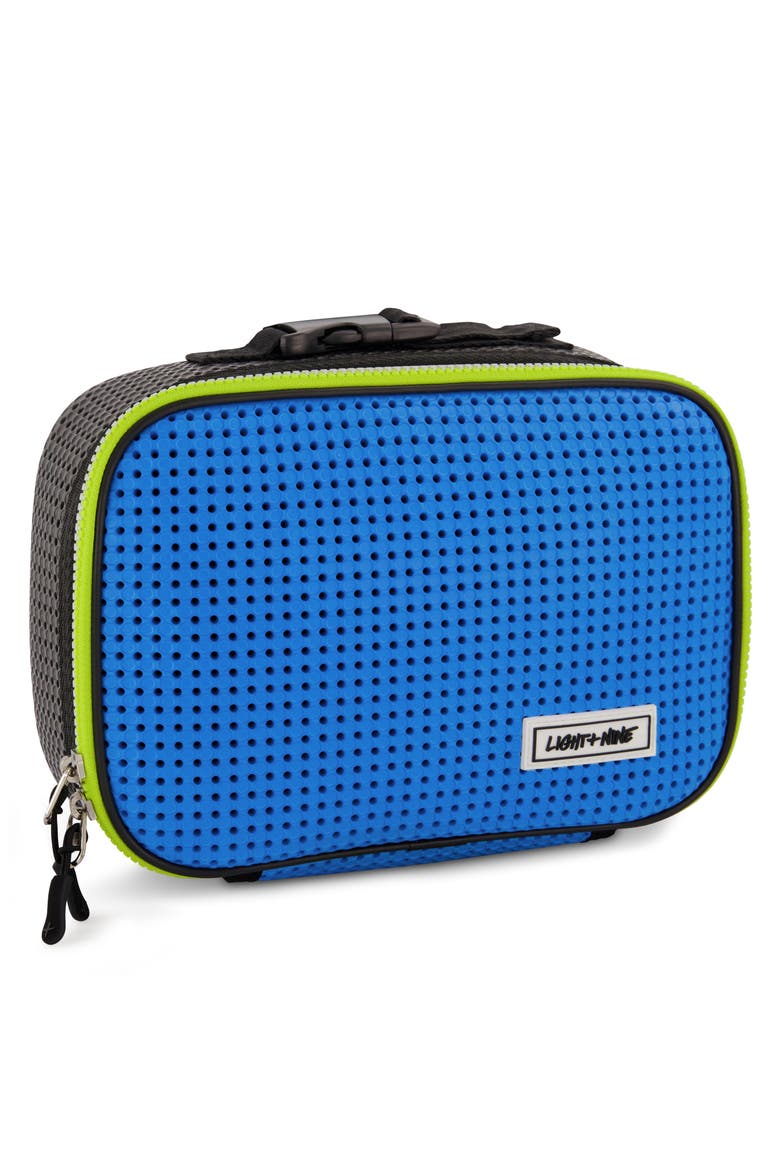 Electric Blue Water Resistant Lunch Tote, Alternate, color, BLUE