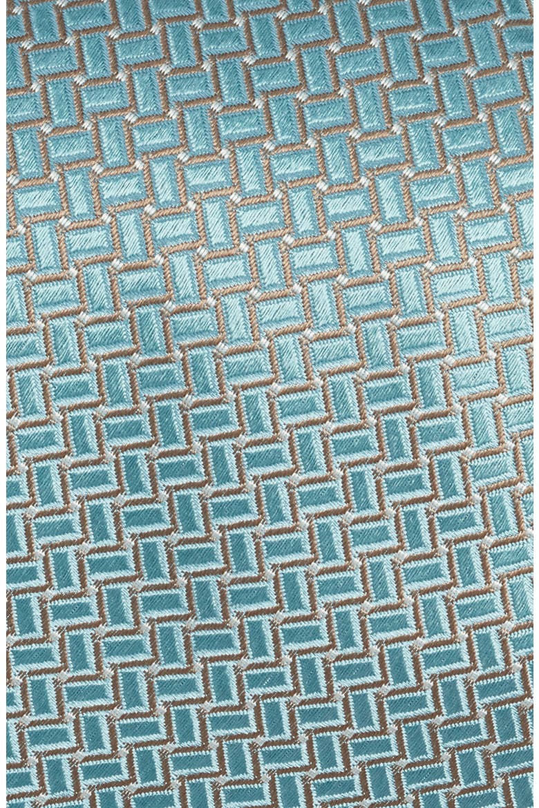 Geometric Silk Tie, Alternate, color, LIGHT GREEN