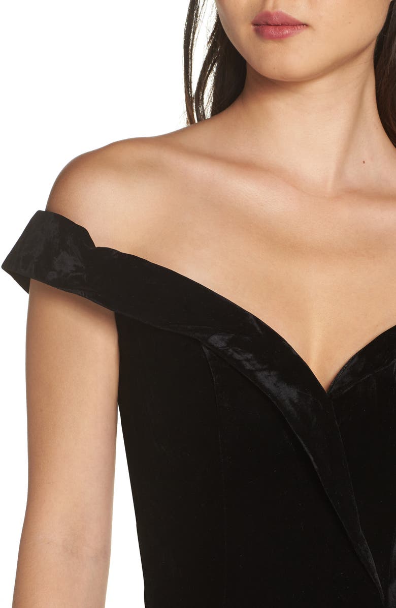 Mac Duggal Off the Shoulder Tiered Ballgown, Alternate, color,