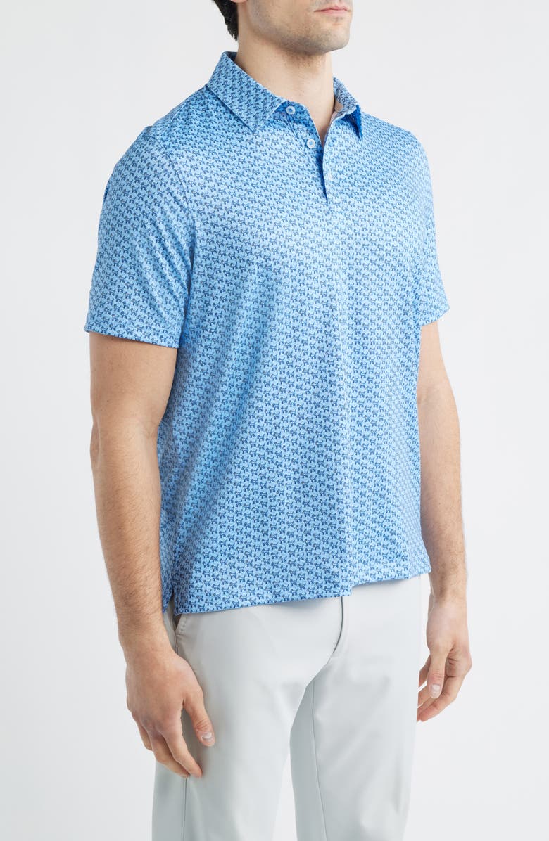 Johnston & Murphy XC<sup>®</sup> Apex Performance Polo, Alternate, color, Blue Retriever