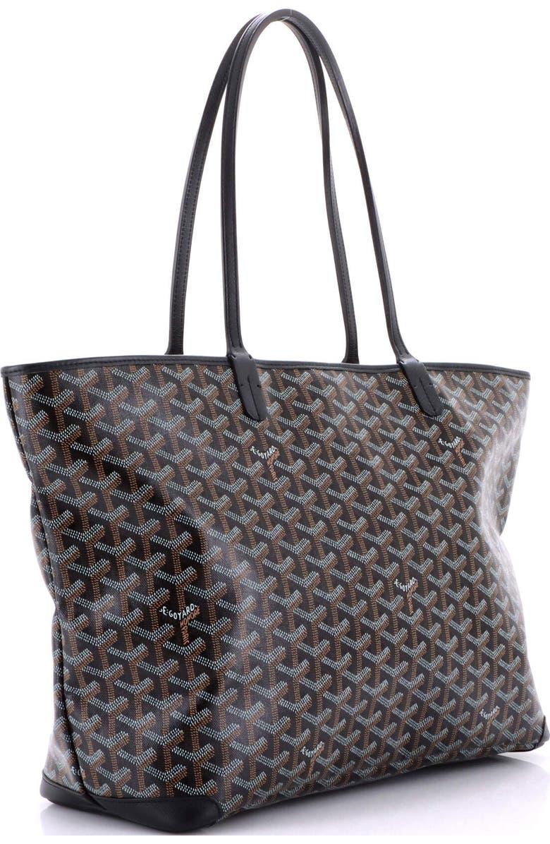 Pre-Owned Goyard Artois Tote Coated Canvas MM, Alternate, color, Black