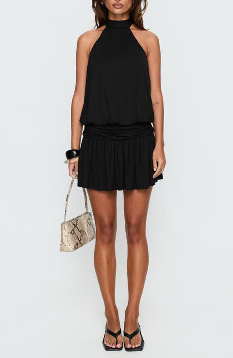 Lealeia Halter Minidress