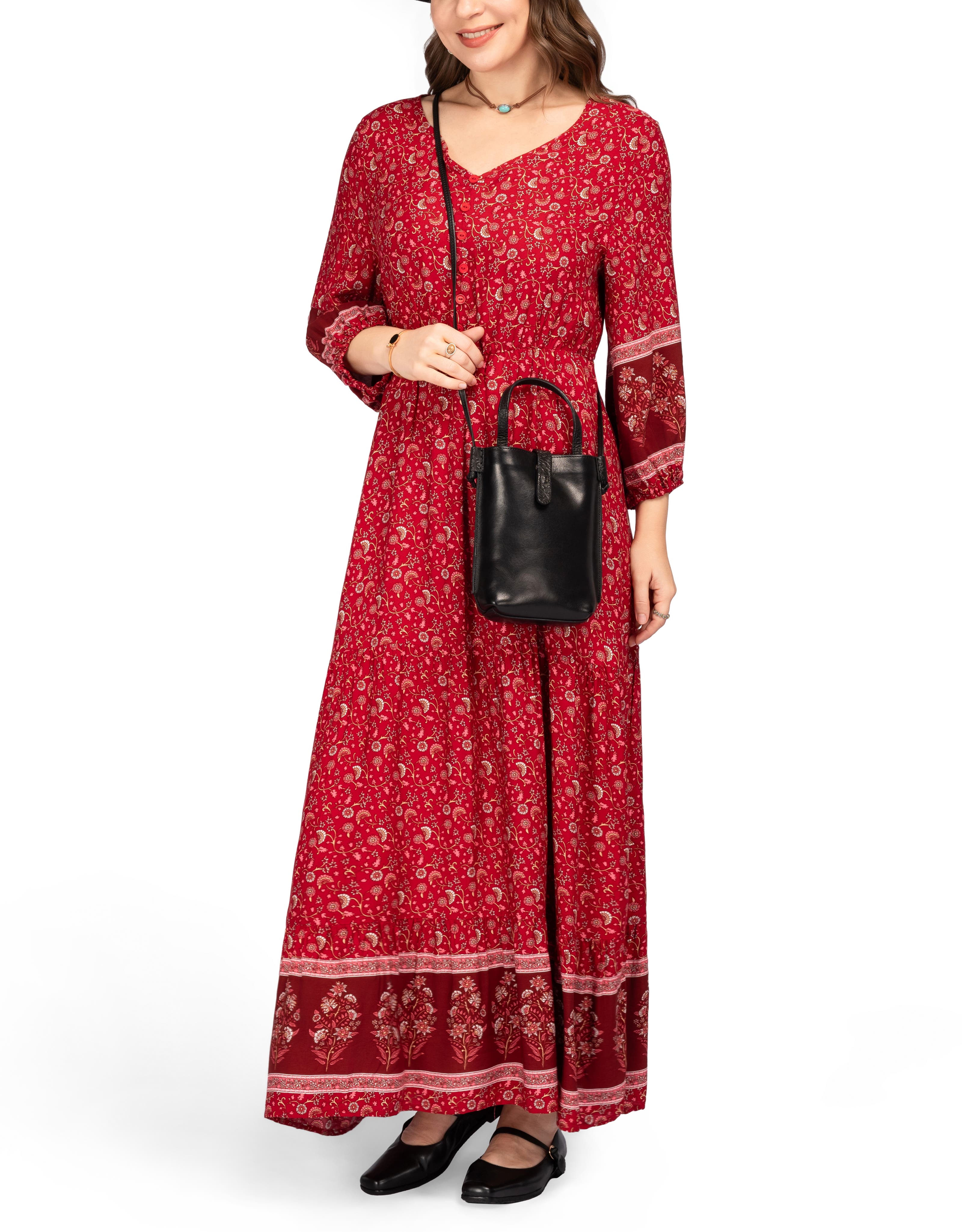 OLD TREND Wishbone Genuine Leather Structured Convertible Crossbody, Alternate, color, Black