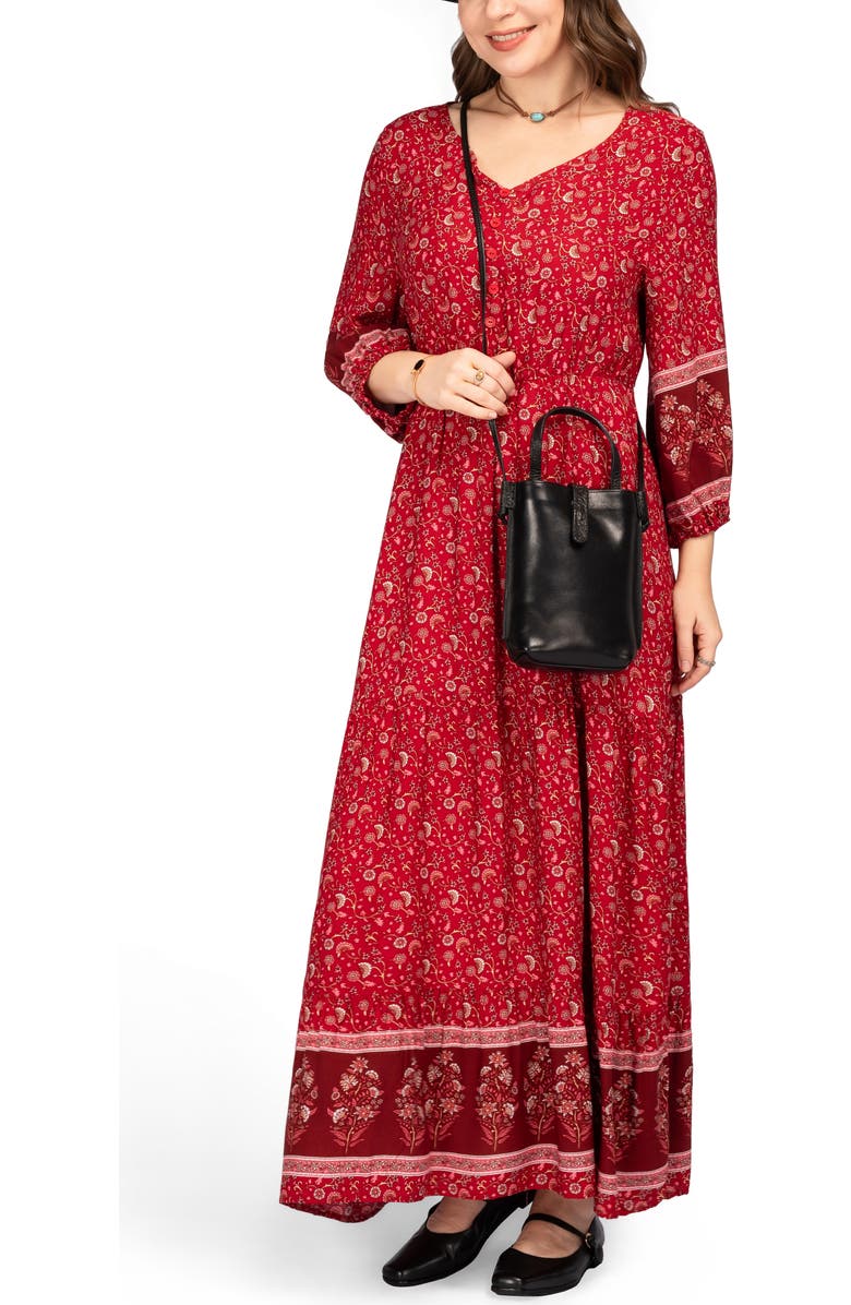 OLD TREND Wishbone Genuine Leather Structured Convertible Crossbody, Alternate, color, Black