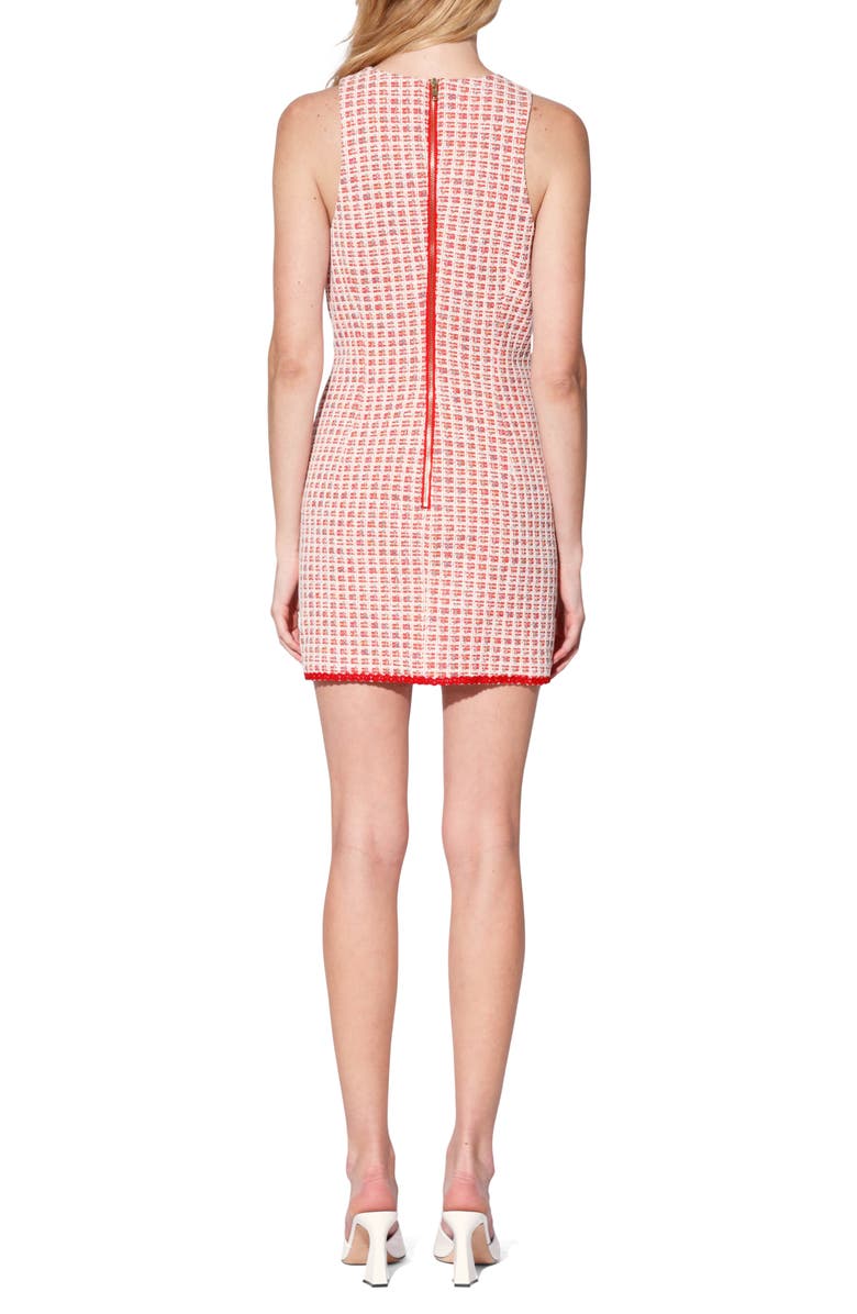 Walter Baker Alexia Tweed Minidress, Alternate, color, Valley Red Tweed