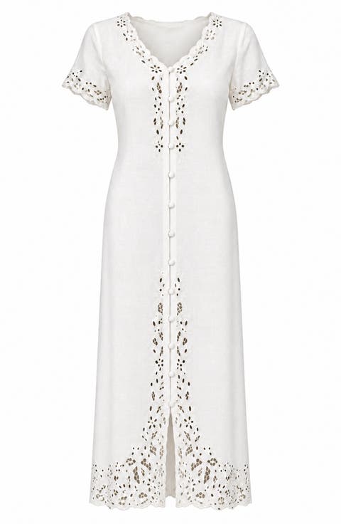 Merona Embroidered Midi Dress