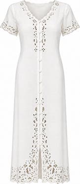 BRUNNA.CO Merona Embroidered Midi Dress