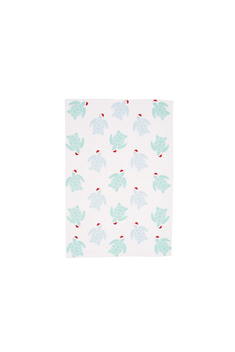 Christmas By The Sea Coastal Towel Set 2, Alternate, color, Green