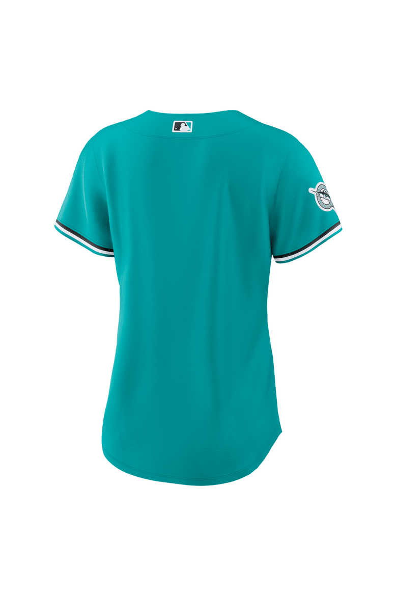 Women's Nike Teal Miami Marlins Alternate Stadium Jersey, Alternate, color, Teal