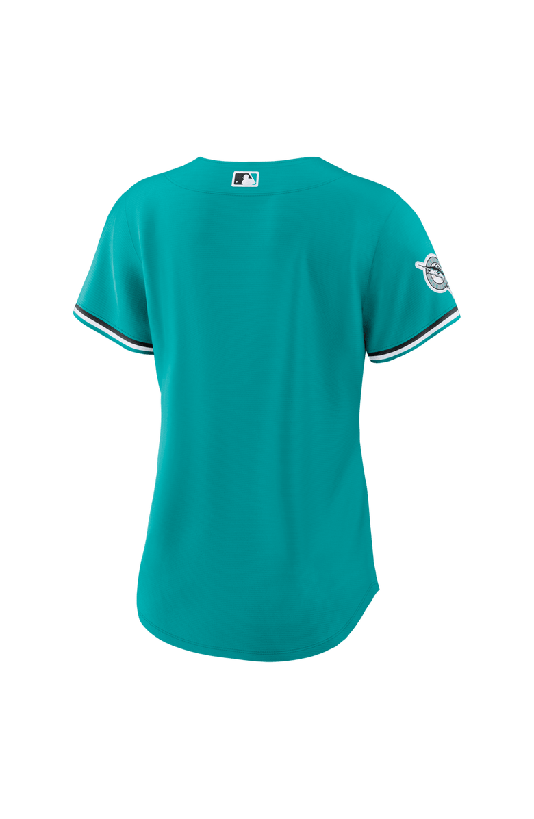 Nike Women's Nike Teal Miami Marlins Alternate Stadium Jersey, Alternate, color, Teal