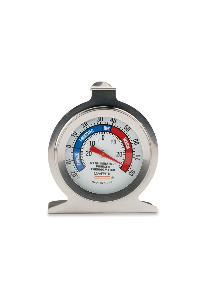 Maverick Refrigerator/Freezer Thermometer, Main, color, Silver