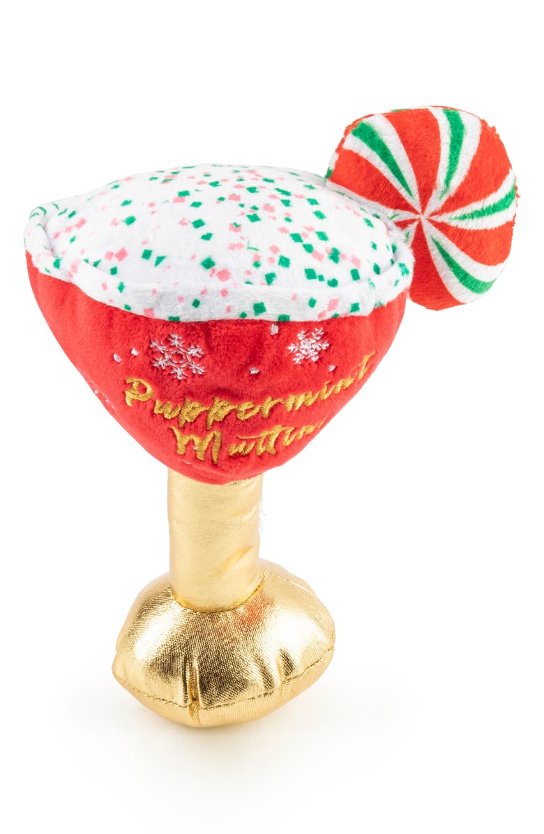 Haute Diggity Dog Puppermint Muttini Plush Dog Toy, Main, color, Red