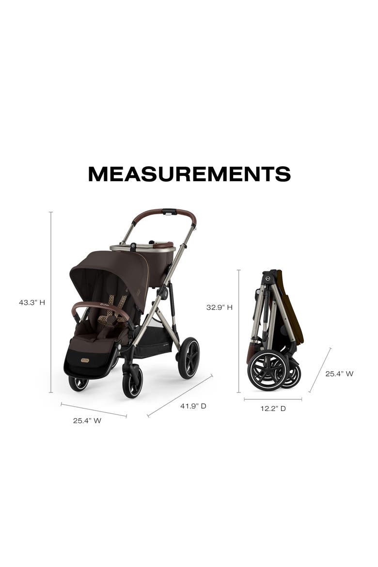 Gazelle S Stroller, Alternate, color, CHOCOLATE BROWN