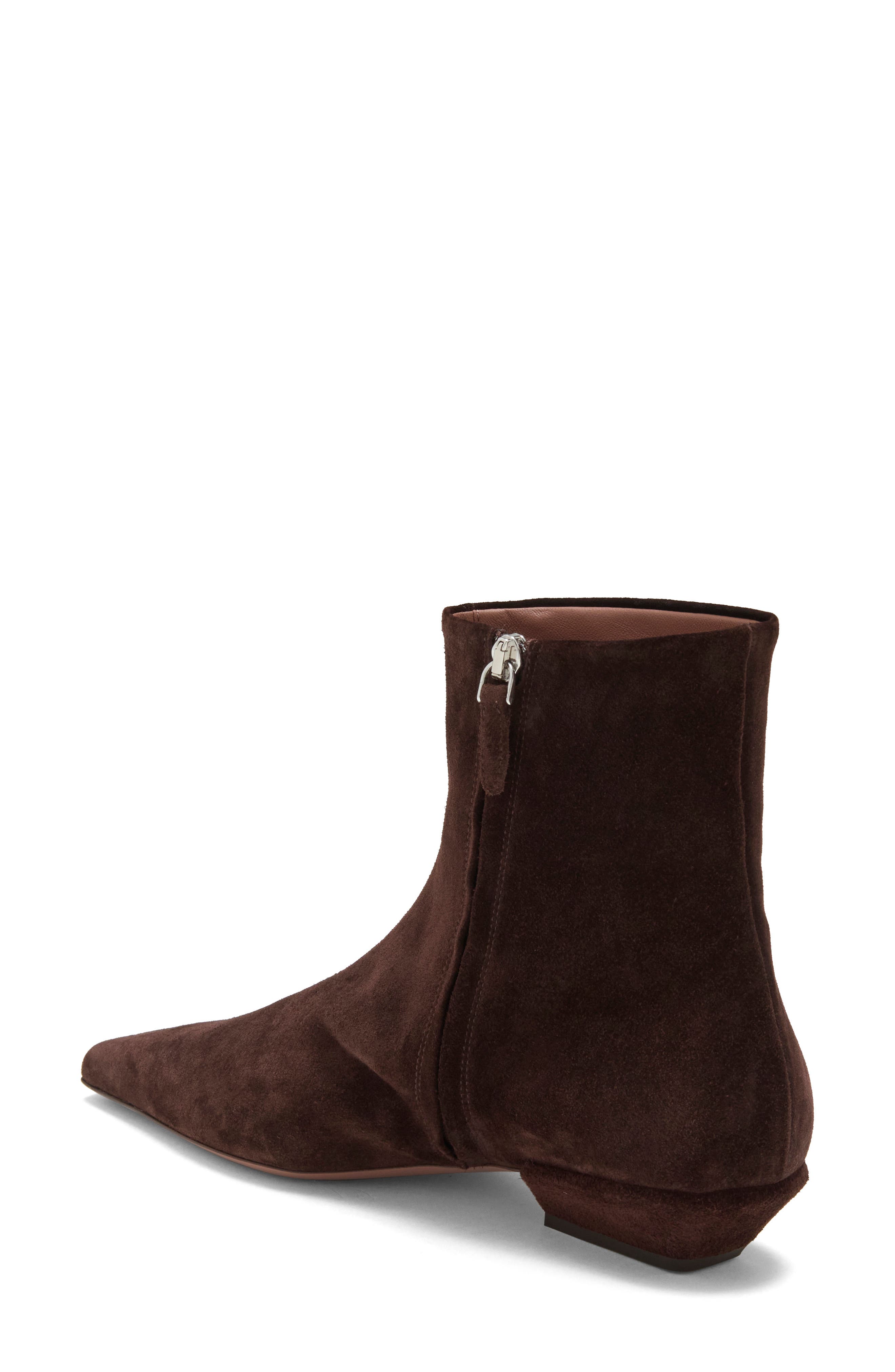 Bettina Leather Ankle Boot, Alternate, color, CIOCCOLATO