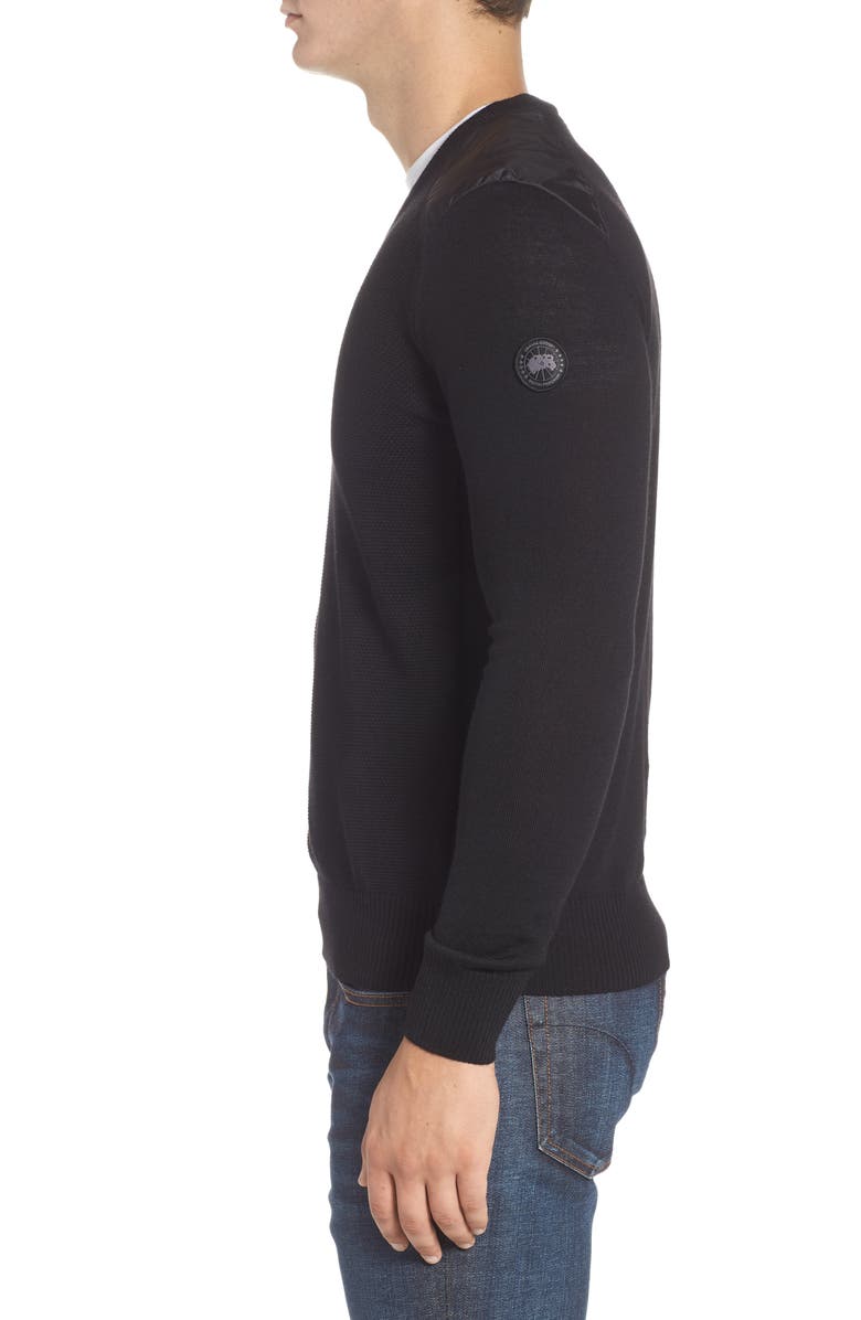Canada Goose McLeod V-Neck Regular Fit Merino Wool Sweater, Alternate, color,